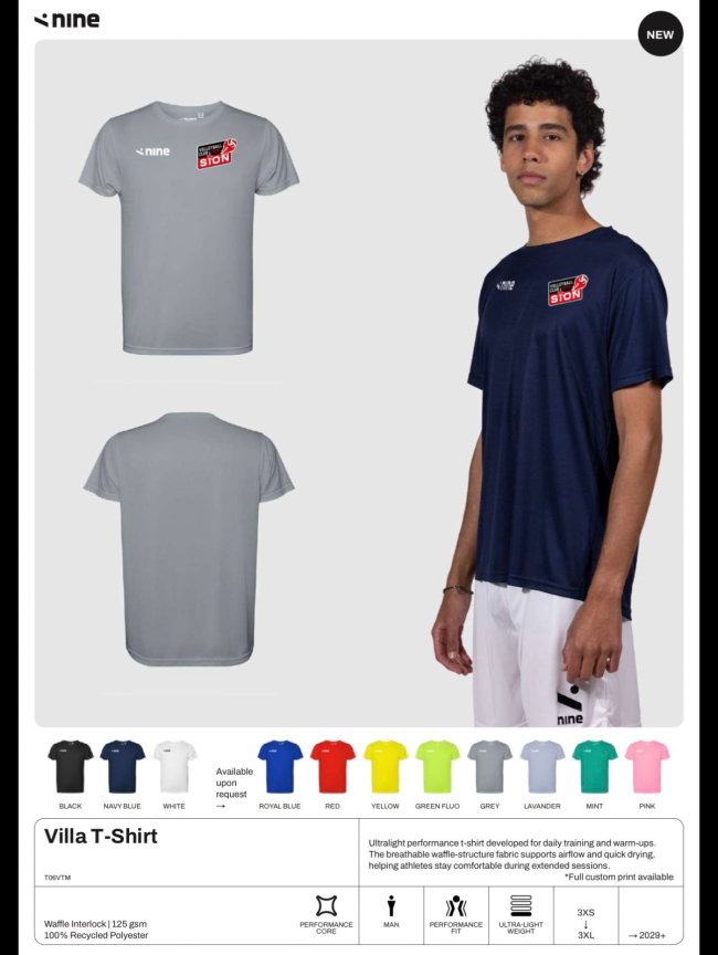 T-Shirt Entraînement de XS à 2XL